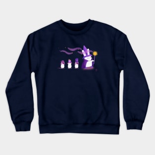 Bunny Witch and mushroom helpers Crewneck Sweatshirt